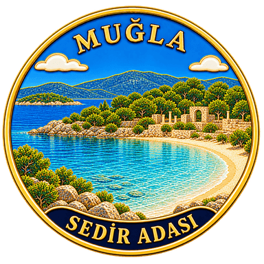 Sedir Adası emaye rozeti