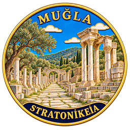 Stratonikeia emaye rozeti
