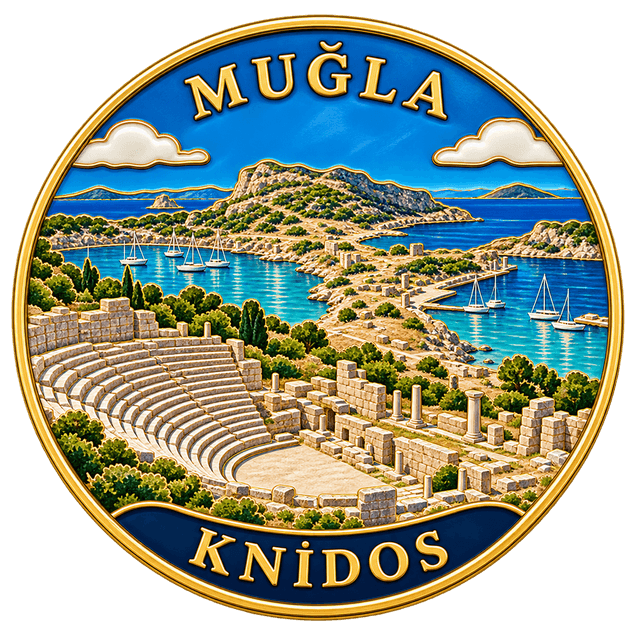 Knidos emaye rozeti