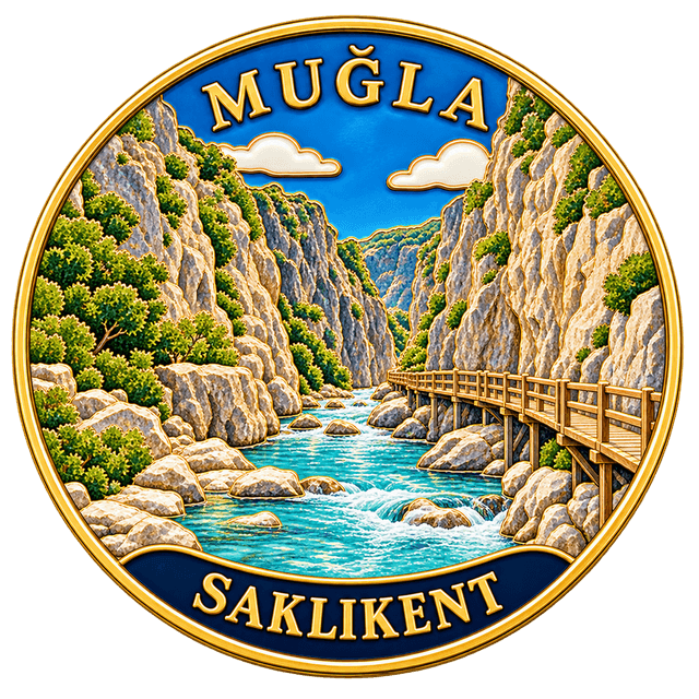 Saklıkent emaye rozeti